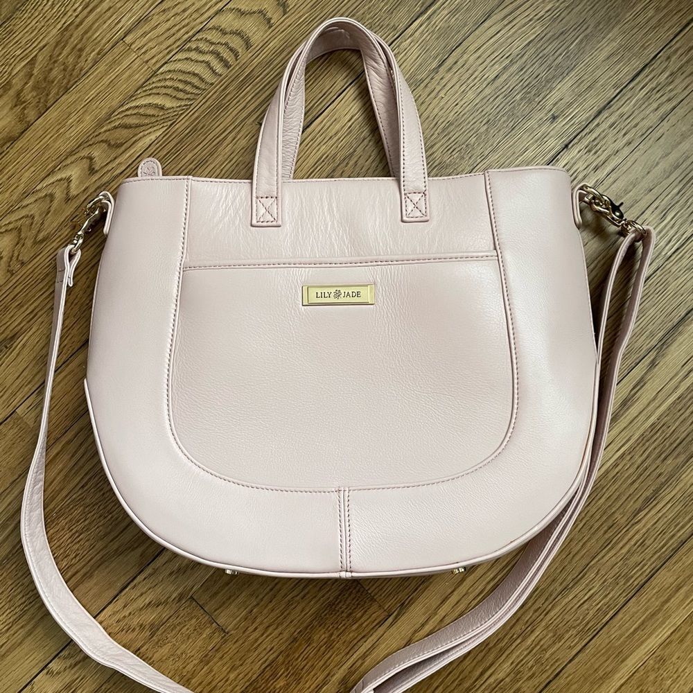 Lily Jade Blush Pink Purse with handles and crossbody strap